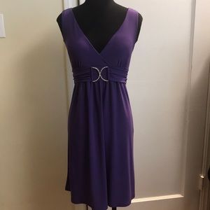 purple dress